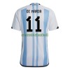 Maillot de Supporter Argentine Di Maria 11 Domicile Coupe du Monde 2022 Pour Homme